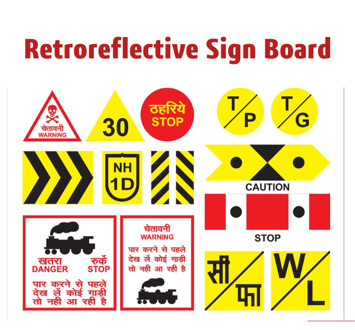 retroreflective sign board